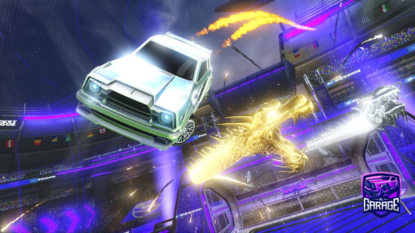 A Rocket League car design from Dusterrr