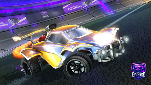 A Rocket League car design from Amiguinhoespancaxota