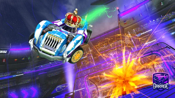 A Rocket League car design from PurplePin7550