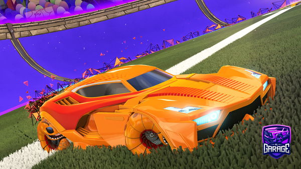 A Rocket League car design from SABERTOOTHPANDA