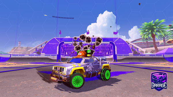 A Rocket League car design from Dxrkrl1