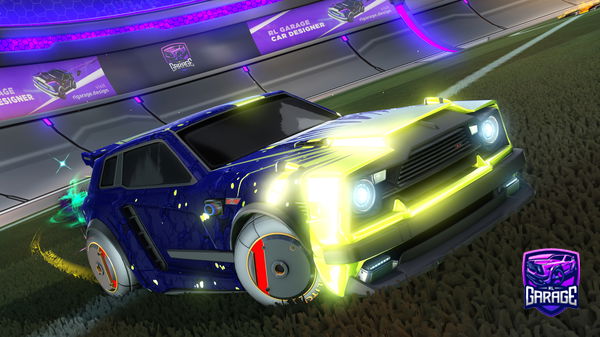 A Rocket League car design from Splitspeed