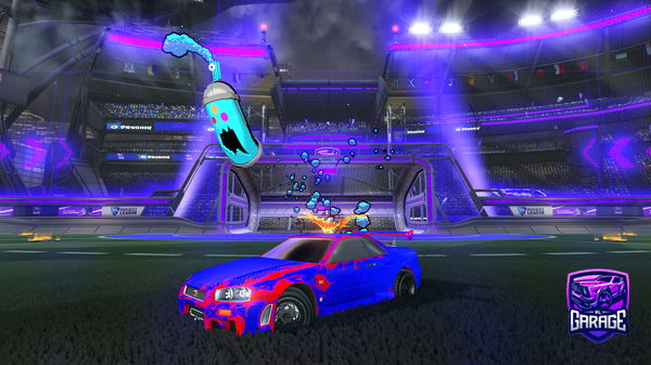 A Rocket League car design from tece