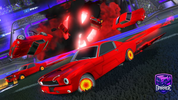 A Rocket League car design from raspberrv