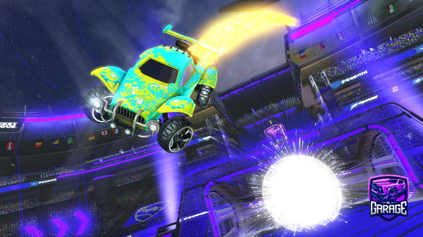 A Rocket League car design from Dmsld