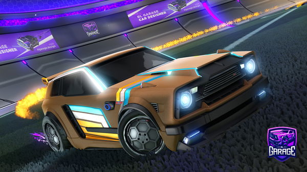 A Rocket League car design from Mystero619