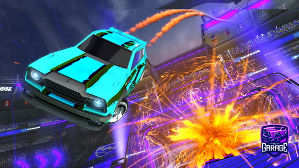 A Rocket League car design from PurpleJ33p