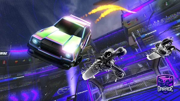 A Rocket League car design from Bronzinni007