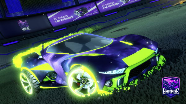 A Rocket League car design from HatariCine