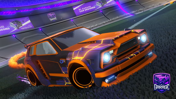 A Rocket League car design from SquirtleTM