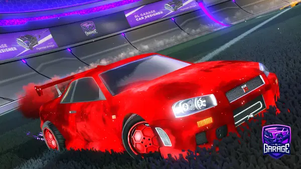 A Rocket League car design from nvw7el