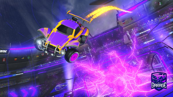 A Rocket League car design from dakotabegoated