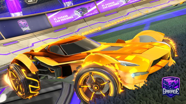 A Rocket League car design from Ciofologo09