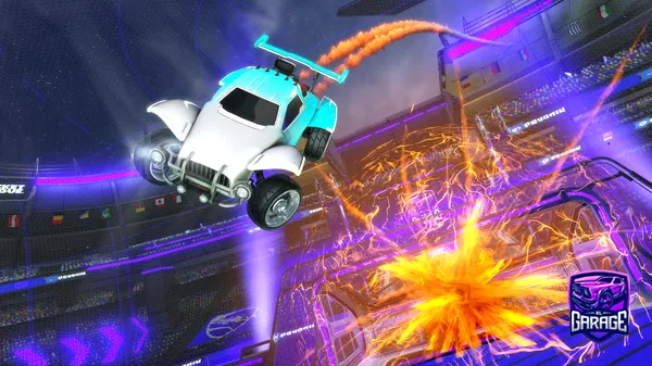 A Rocket League car design from BikerKing