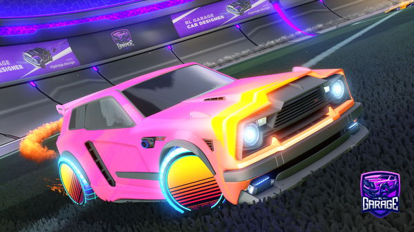 A Rocket League car design from lomono