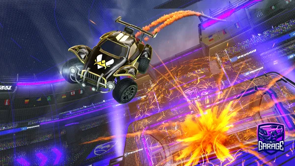 A Rocket League car design from Board