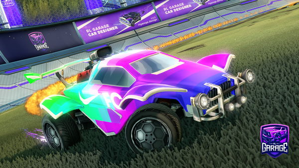 A Rocket League car design from Onlyduckyyytwitch