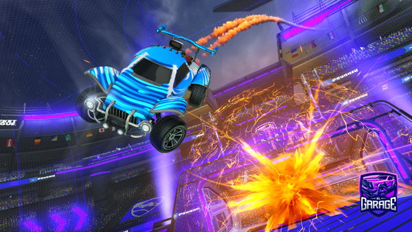 A Rocket League car design from 1231adelalsadi