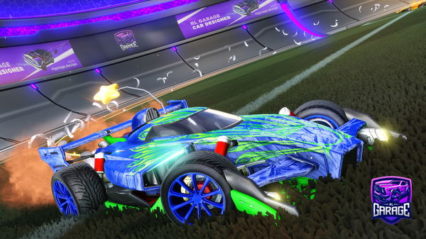 A Rocket League car design from dieguilin