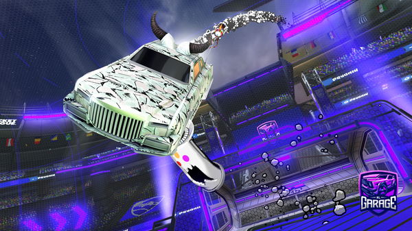 A Rocket League car design from keyholery