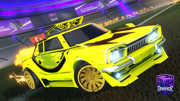 A Rocket League car design from Normally