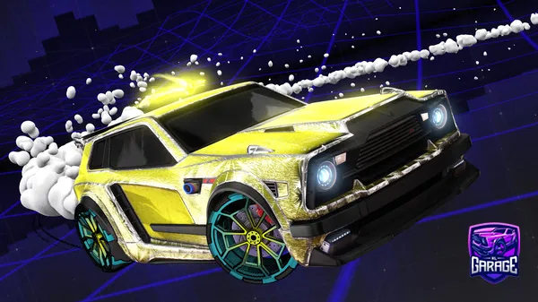 A Rocket League car design from Vinetangler