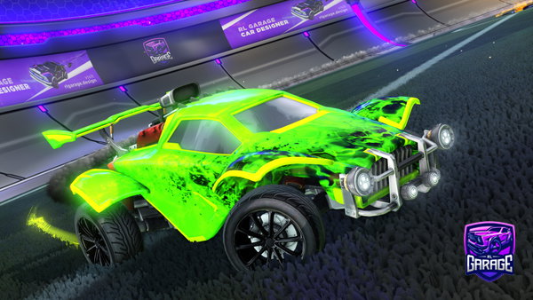 A Rocket League car design from Dexinot