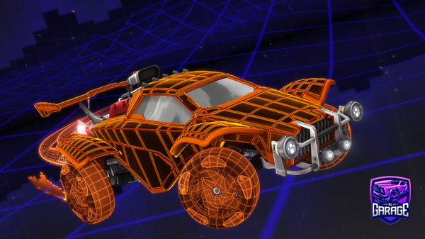 A Rocket League car design from Rayzr-
