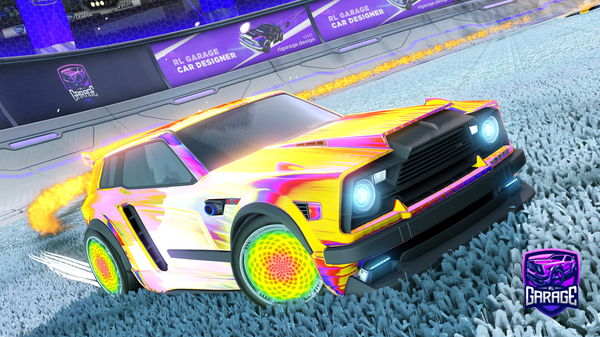 A Rocket League car design from LoveGirlRL