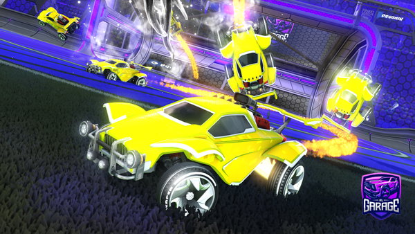 A Rocket League car design from kaos35