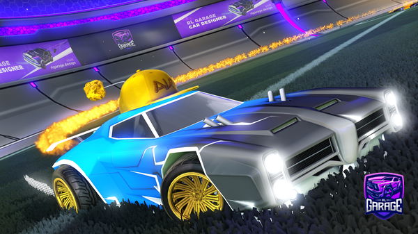 A Rocket League car design from Calvindinorex