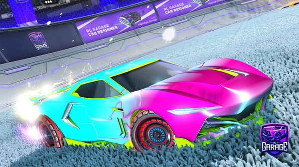 A Rocket League car design from RadPokemon