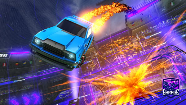 A Rocket League car design from Hudsonite