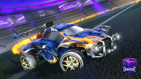 A Rocket League car design from BananeJaunes