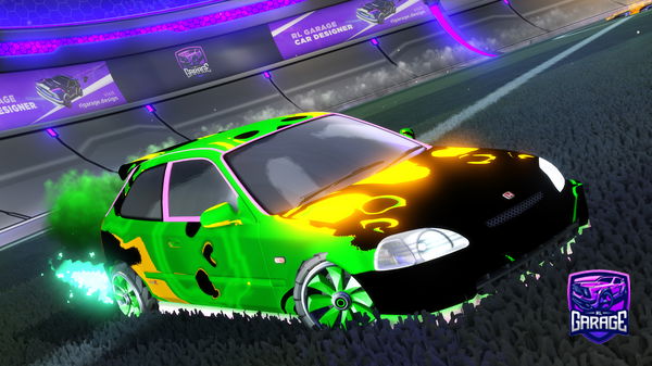 A Rocket League car design from Fire_Tiger