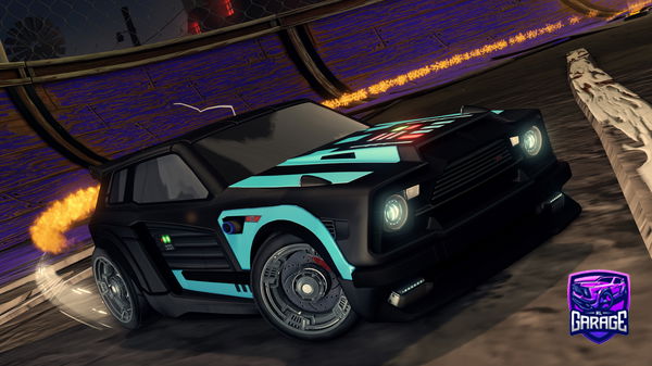 A Rocket League car design from Letsgo12