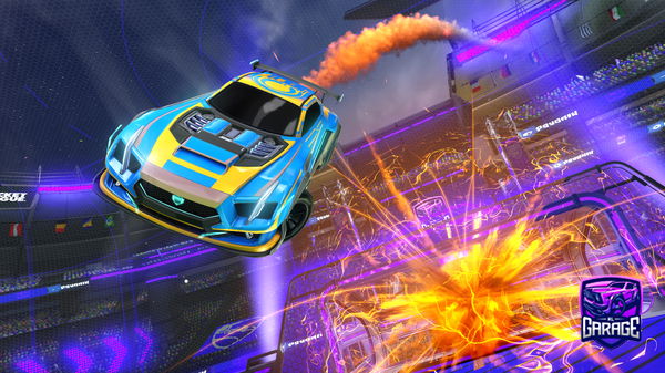 A Rocket League car design from CheeseManFunny7