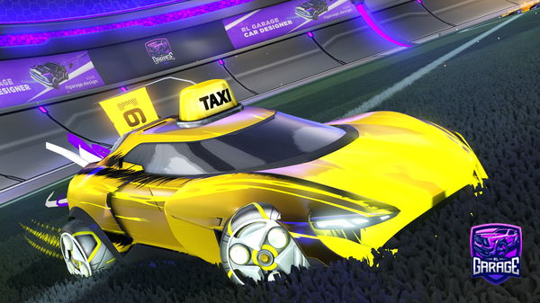 A Rocket League car design from Together-laser7