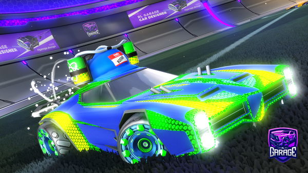 A Rocket League car design from pixl_