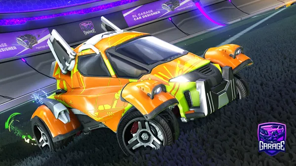 A Rocket League car design from theomaestro31