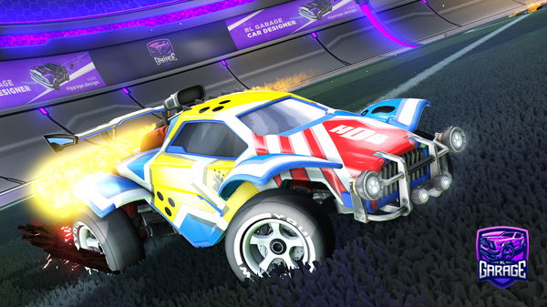 A Rocket League car design from MrSpyNa