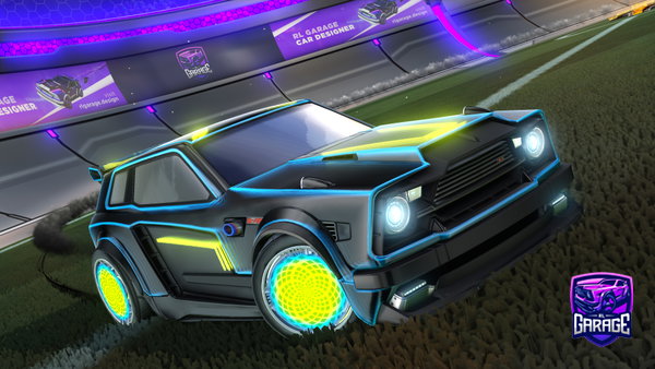 A Rocket League car design from Juicyprods_YT
