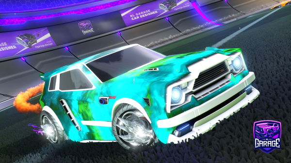 A Rocket League car design from Bananasfc22