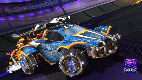 A Rocket League car design from -Mouni-