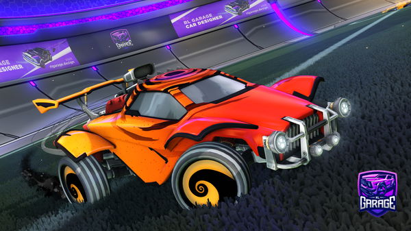 A Rocket League car design from Cat_232477