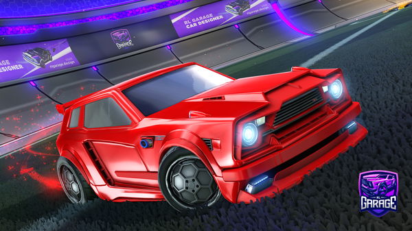 A Rocket League car design from NessCaffee