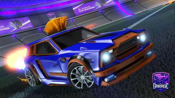 A Rocket League car design from Golden_Haze19