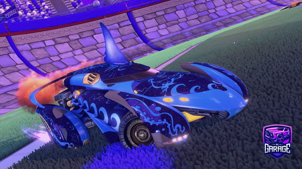 A Rocket League car design from Wolfsmilan