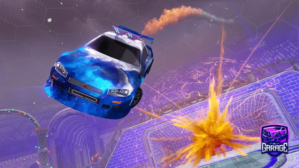 A Rocket League car design from Saudilaudi