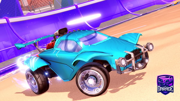 A Rocket League car design from hottiemcshottie